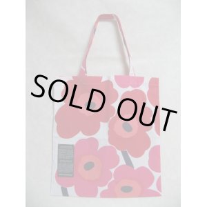 画像: marimekko  シルバーメダルバック　SILVER MEDAL BAG　赤ウニッコ　大きなけし